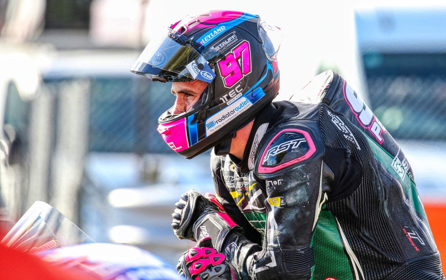 Bradley Perie competing in the Bennetts British Superbike Championship, former British Supersport runner-up and multiple race winner