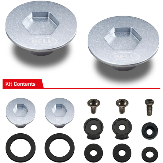 Silver Bell visor pivot kit and components
