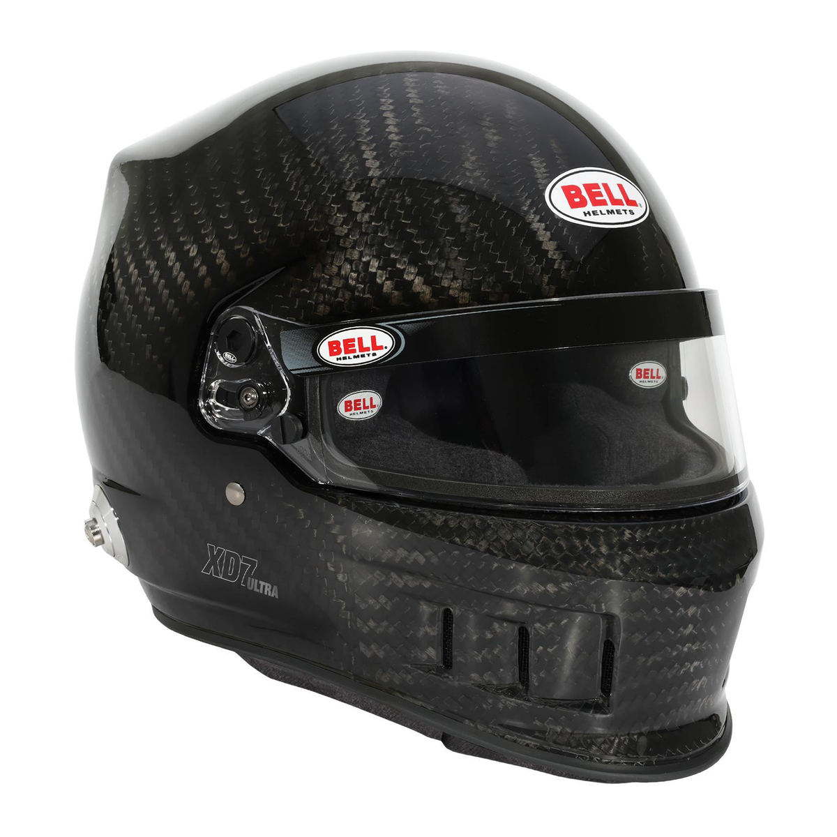 Bell XD7 Ultra Carbon helmet, three-quarter front view