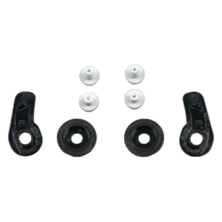 Arai CK-6 screw kit with clear screws and black fittings on a white background