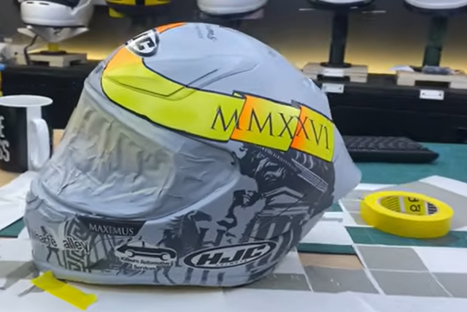Christian Iddon emergency helmet